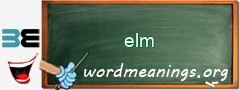 WordMeaning blackboard for elm